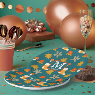 Personalisierte Herbst-Papierteller Pappteller
