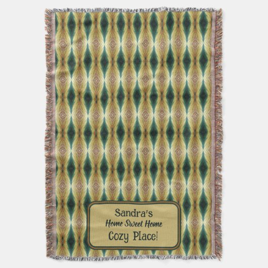 Personalisierte Herbstblätter, Abstrakt Decke (Vorderseite Vertikal)