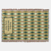 Personalisierte Herbstblätter, Abstrakt Decke (Vorderseite)