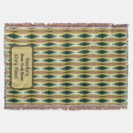 Personalisierte Herbstblätter, Abstrakt Decke (Vorderseite)