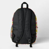 Personalisierte Herbstblätter Kinder Bedruckter Rucksack (Rückseite)