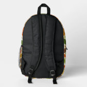 Personalisierte Herbstblätter Kinder Bedruckter Rucksack (Rückseite)
