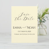 Personalisierte Herbstblüten-Save-the-Date-Karte Save The Date (Stehend Vorderseite)
