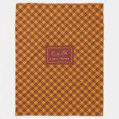 Personalisierte Herbstdecke Trendfarben Tartan Fleecedecke (Vorderseite)