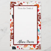 Personalisierte Herbsternte Briefpapier (Vorderseite)