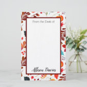 Personalisierte Herbsternte Briefpapier (Stehend Vorderseite)