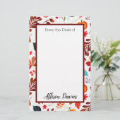 Personalisierte Herbsternte Briefpapier (Stehend Vorderseite)