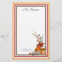 Personalisierte Herbsternte Briefpapier