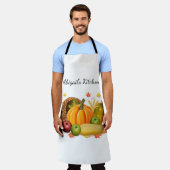 Personalisierte Herbsternte Schürze (Getragen)