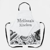 Personalisierte Herbsternte Schürze (Vorderseite)