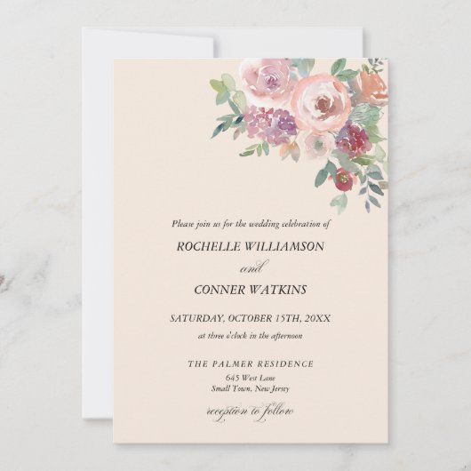 Personalisierte Herbstfeier Einladung (Vorderseite)