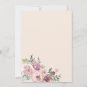 Personalisierte Herbstfeier Einladung (Rückseite)