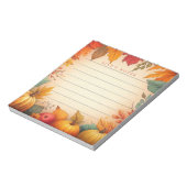 Personalisierte HerbstHerbstlaube Notizblock (Rotiert)