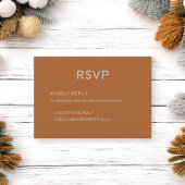 Personalisierte Herbsthochzeit RSVP Karte