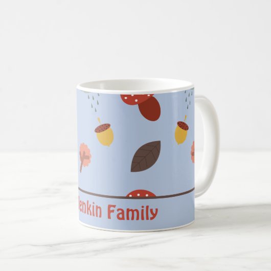 Personalisierte Herbstkaffee-Tasse Kaffeetasse (VorderseiteRechts)