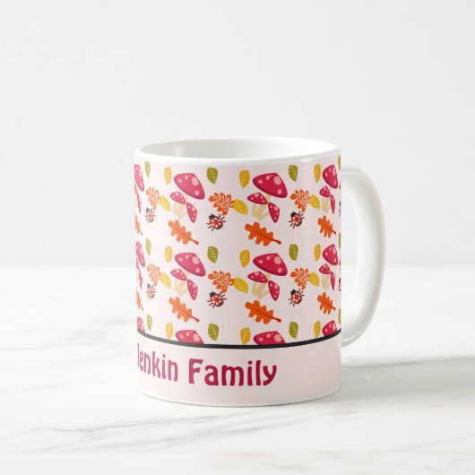 Personalisierte Herbstkaffee-Tasse Kaffeetasse (VorderseiteRechts)