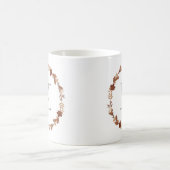 Personalisierte Herbstkrautmonogramm Kaffeetasse (Mittel)