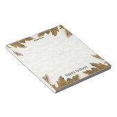 Personalisierte Herbstlaub Tree Notizblock (angewinkelt)