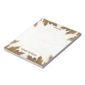 Personalisierte Herbstlaub Tree Notizblock (Rotiert)