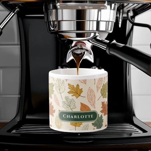 Personalisierte Herbstlaube - Gemütlicher Herbst I Espressotasse