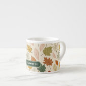 Personalisierte Herbstlaube - Gemütlicher Herbst I Espressotasse (Vorderseite Rechts)
