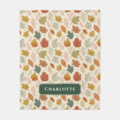 Personalisierte Herbstlaube - Gemütlicher Herbst I Fleecedecke (Vorderseite)