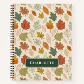 Personalisierte Herbstlaube - Gemütlicher Herbst I Notizblock (Vorderseite)