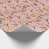 Personalisierte Herbstlaube Geschenkpapier (Ecke)