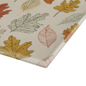 Personalisierte Herbstlaube - Individuelle Name He Schneidebrett (Ecke)