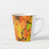 Personalisierte Herbstleaves Monogramm letzte Tass Milchtasse (Rechts)