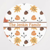 Personalisierte Herbstmarken Etiketten (Design 1)
