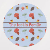 Personalisierte Herbstmarken Etiketten (Design 1)