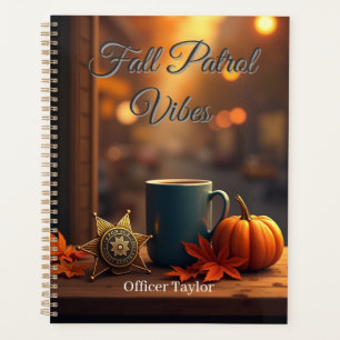 Personalisierte Herbstpatrouille Vibes Herbstpoliz Planer