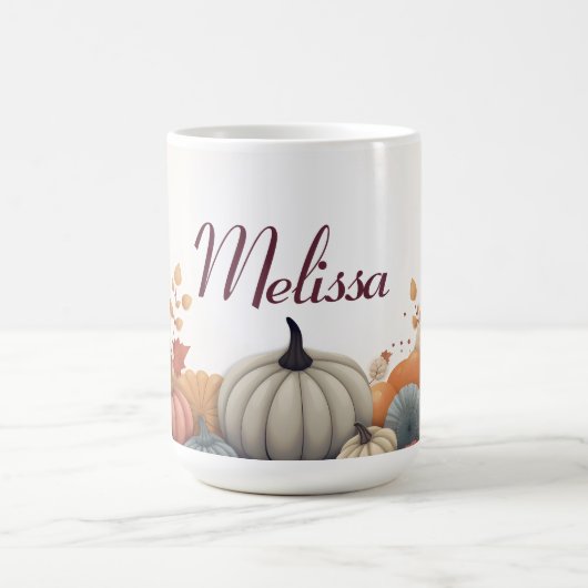 Personalisierte Herbstpumpen und -schnüre Kaffeetasse (Mittel)
