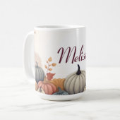 Personalisierte Herbstpumpen und -schnüre Kaffeetasse (Vorderseite Links)