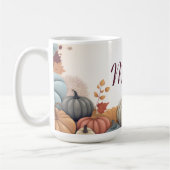 Personalisierte Herbstpumpen und -schnüre Kaffeetasse (Links)