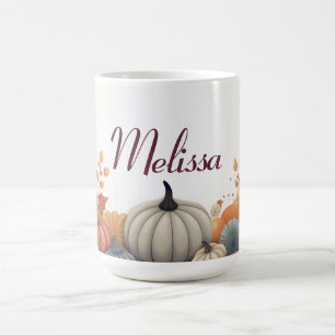 Personalisierte Herbstpumpen und -schnüre Kaffeetasse