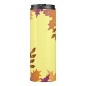 Personalisierte Herbstvibes Tumbler Thermosbecher (Rückseite)
