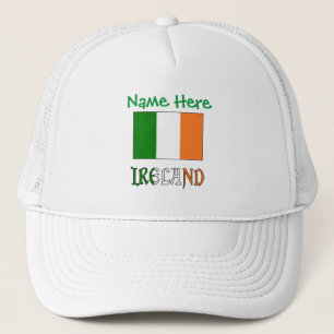 Personalisierte Heritage Ireland-Flagge Truckerkappe
