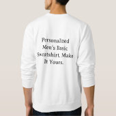 Personalisierte Herren-Basics Sweatshirt (Rückseite)