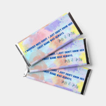 Personalisierte Hershey-Schokoladenbars
