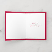 Personalisierte Herz-Gold-Folie Faltkarte (Innen Abgelegt)