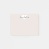 Personalisierte Herz-Post-Itanmerkungen Post-it Klebezettel (Vorderseite)