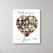 Personalisierte Herz-Shaped-Foto-Collage Leinwanddruck (Vorderseite)