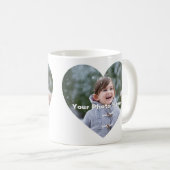 Personalisierte Herz-Shaped Foto Tasse (VorderseiteRechts)