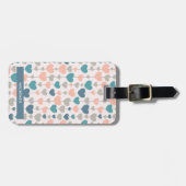 Personalisierte Herzablaze Muster Gepäckmarke Gepäckanhänger (Vorderseite horizontal)