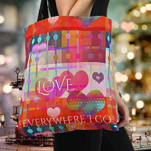 Personalisierte Herzdesign-Bag Tasche
