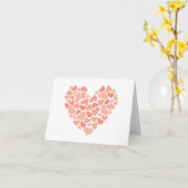 Personalisierte Herzen aus Herzdesign Karte (Gelbe Blume)