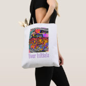 Personalisierte Herzen Blumen Sterne Tasche (Von Nahem)