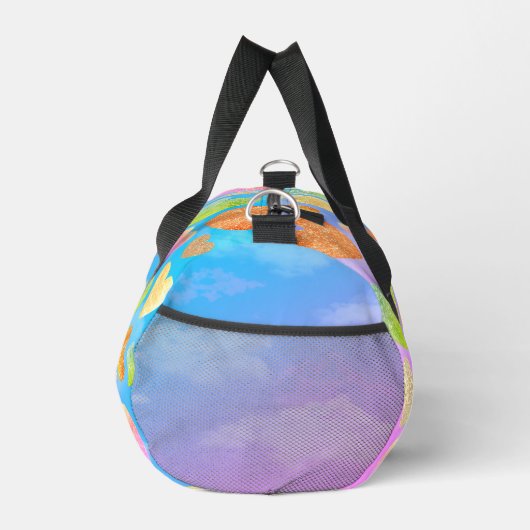 Personalisierte Herzen in der Sky Small Duffle Tas Duffle Bag (Rechts)